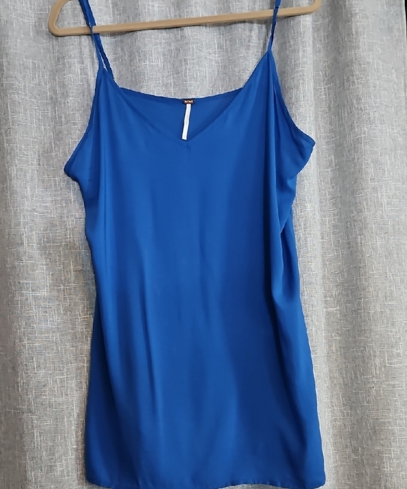 Free People Blue Sleeveless Camisole Top